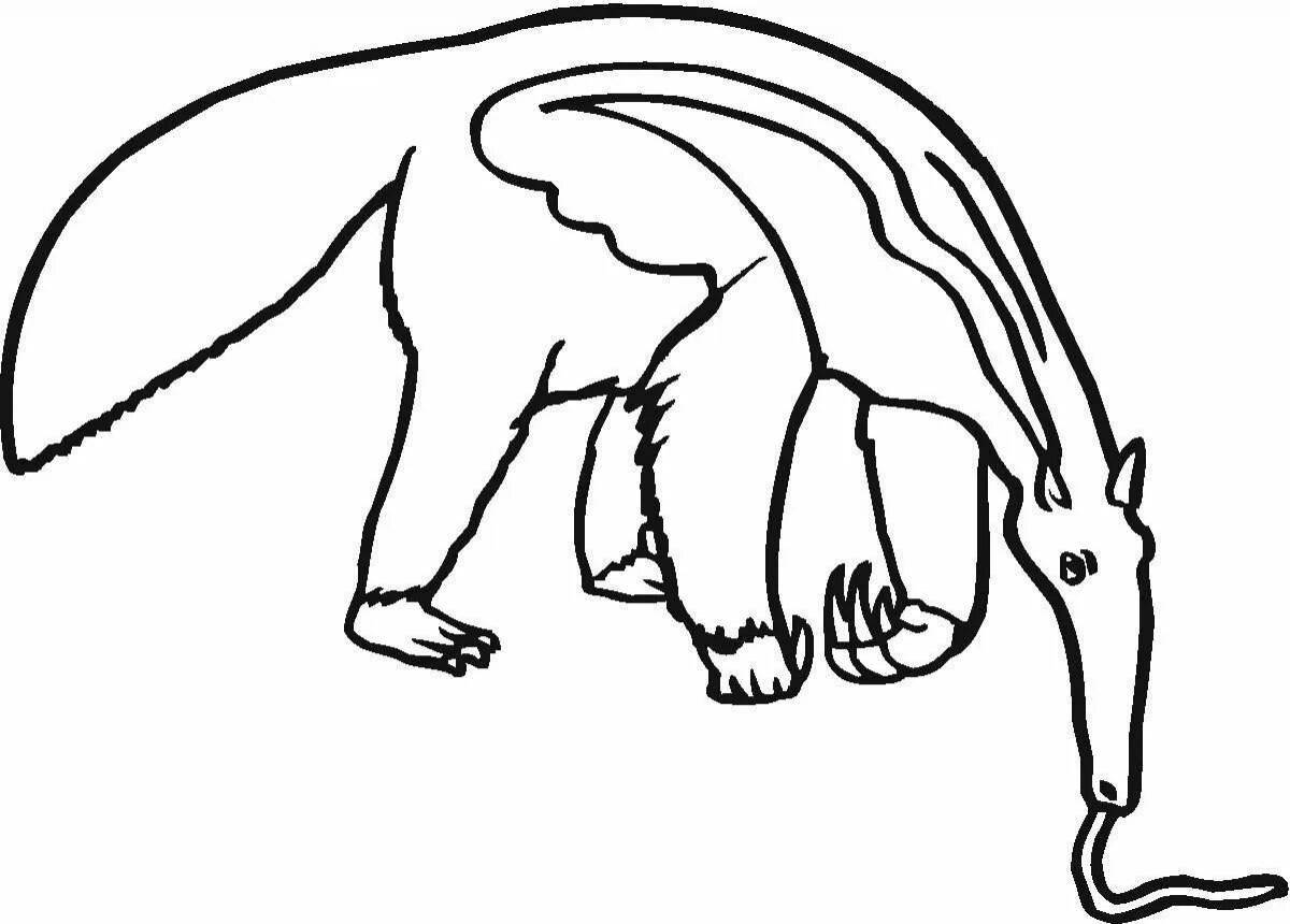 Photo Fancy animal coloring page