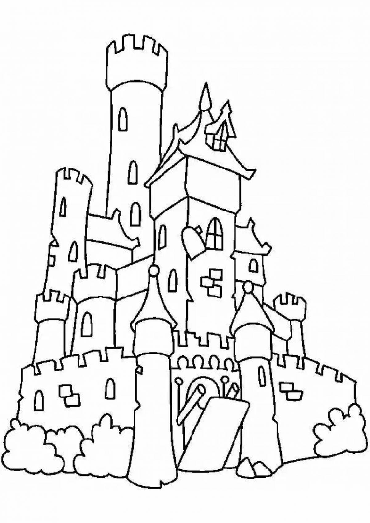 Shiny castle coloring book