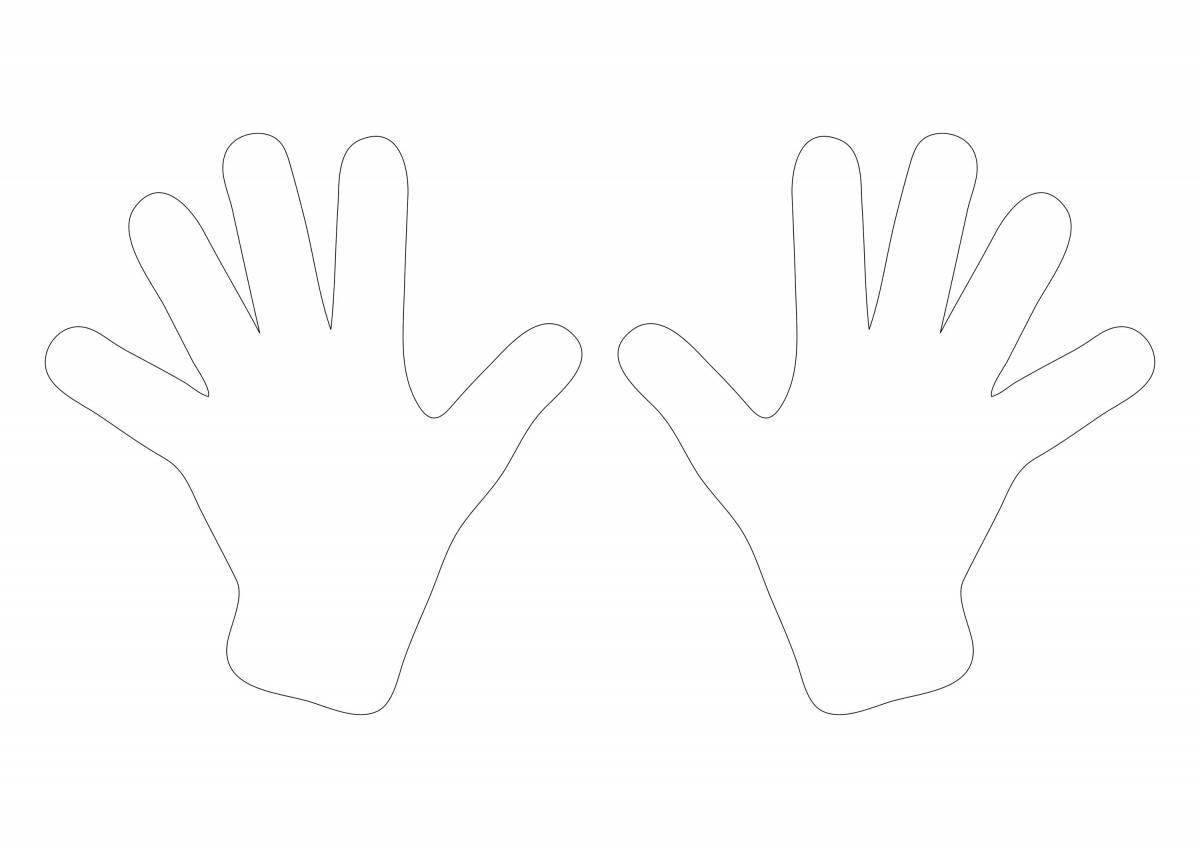 Photo Precious coloring baby hand