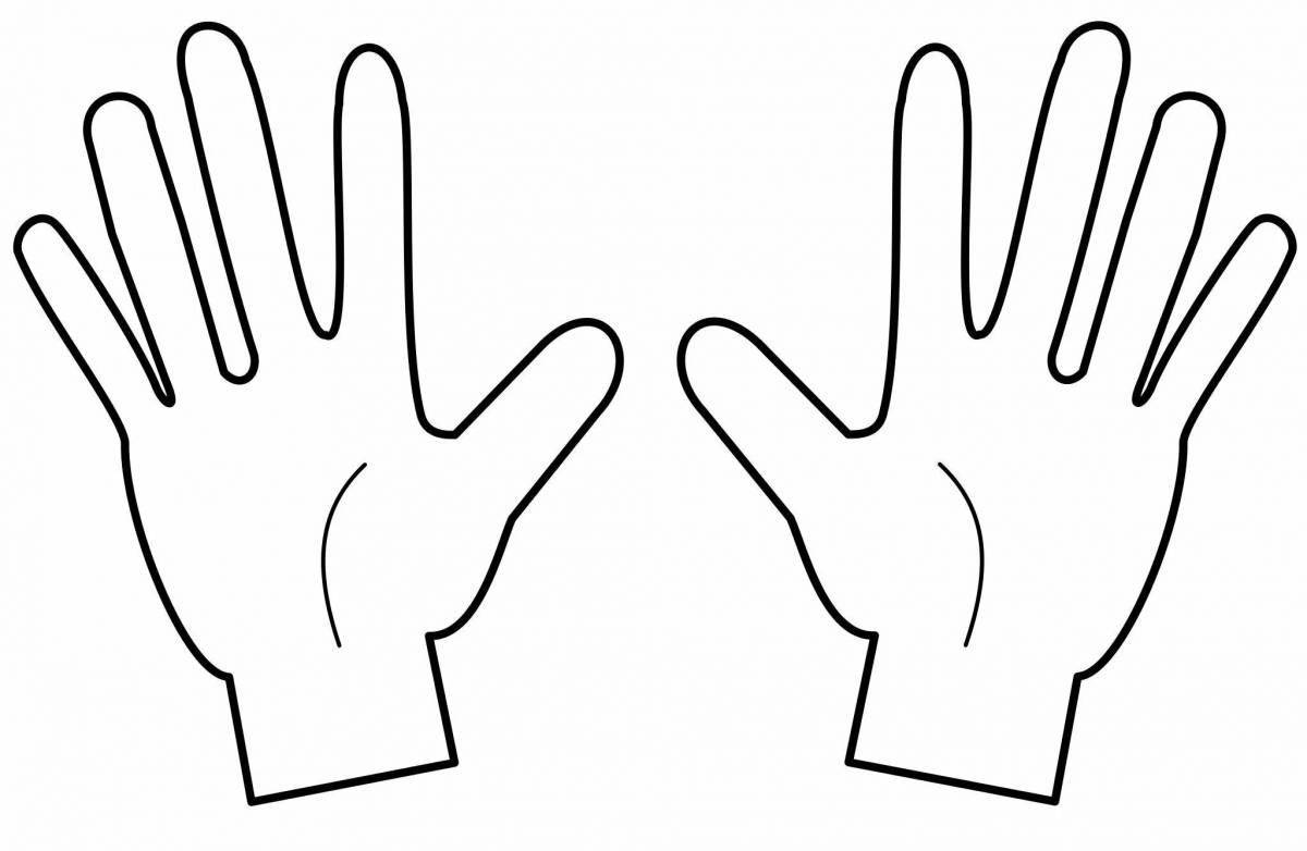 Photo Soft coloring baby hand