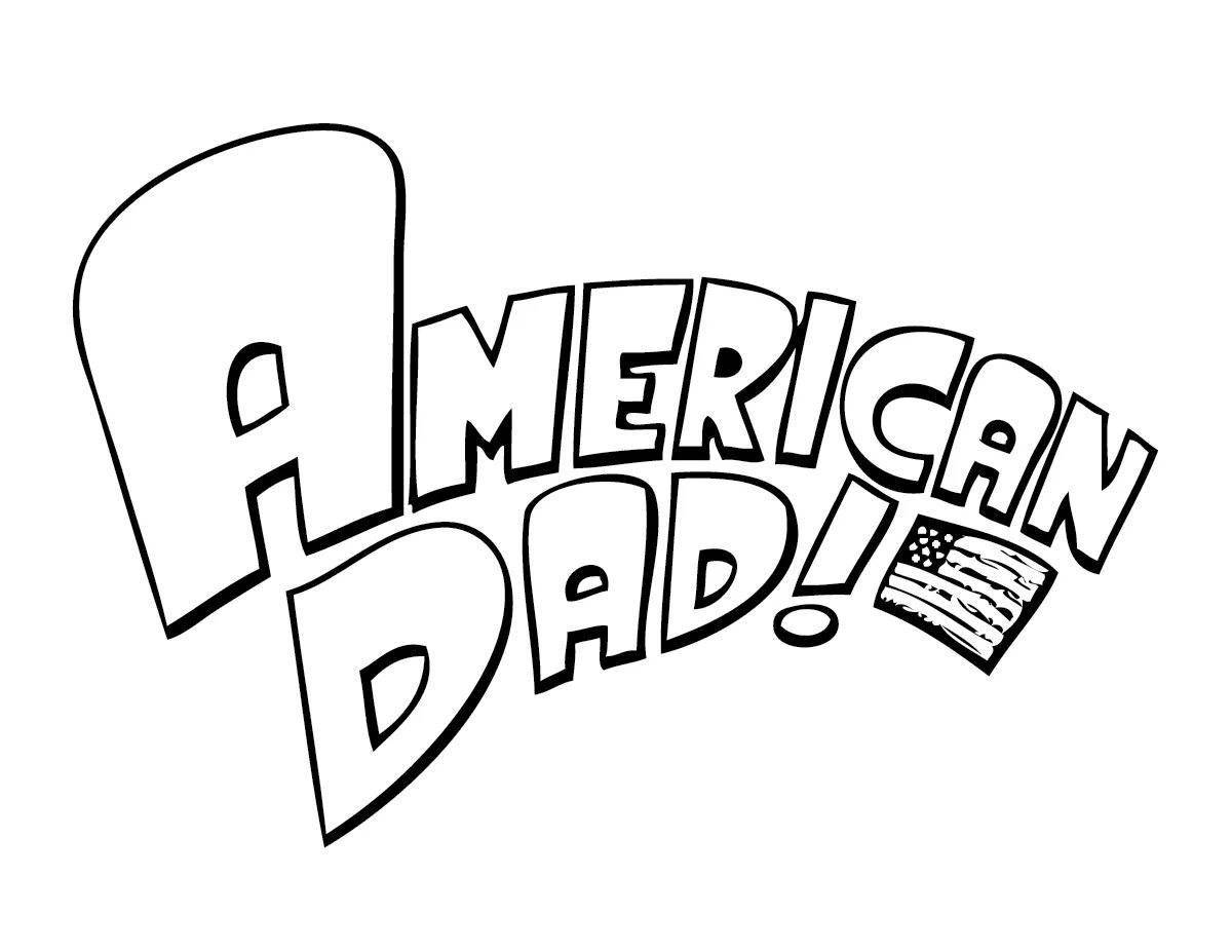 Coloring page bright american dad