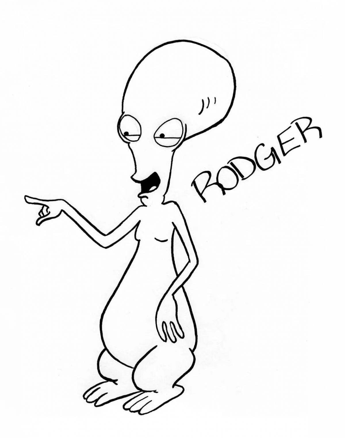 Photo Coloring book playful american dad