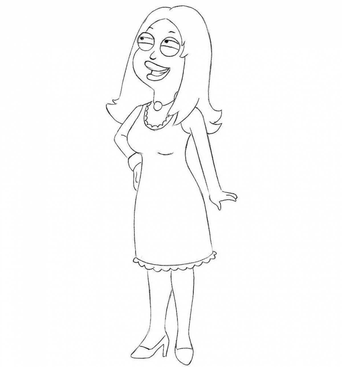 Coloring page amazing american dad