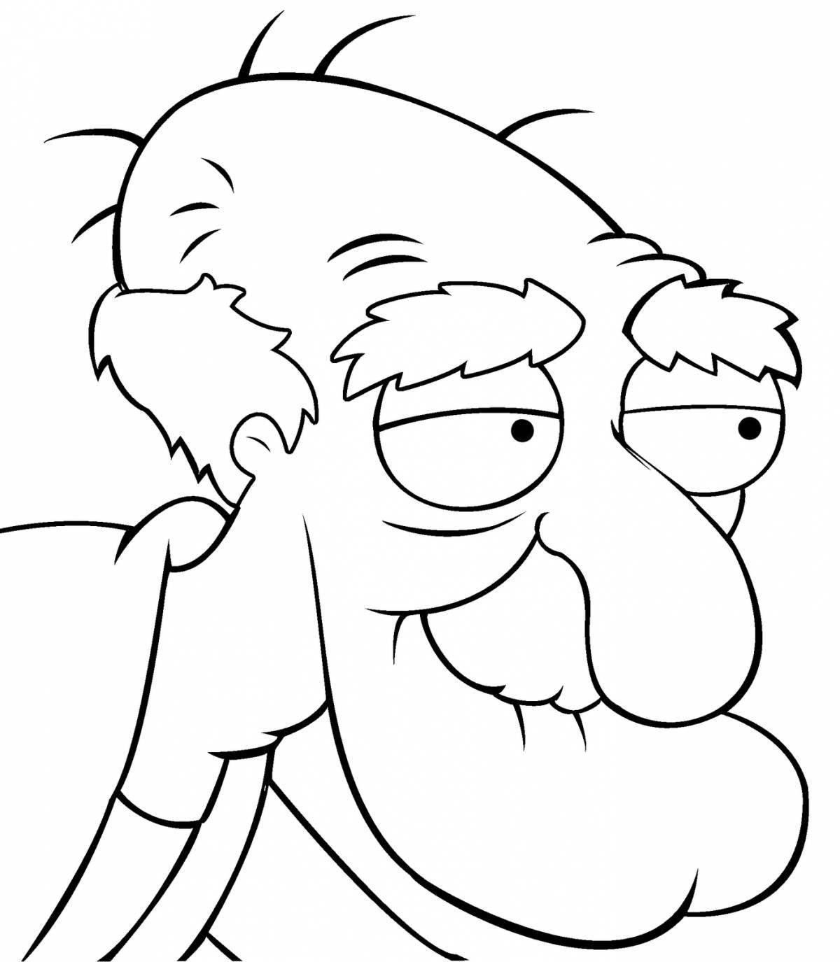 Amazing American Dad coloring page