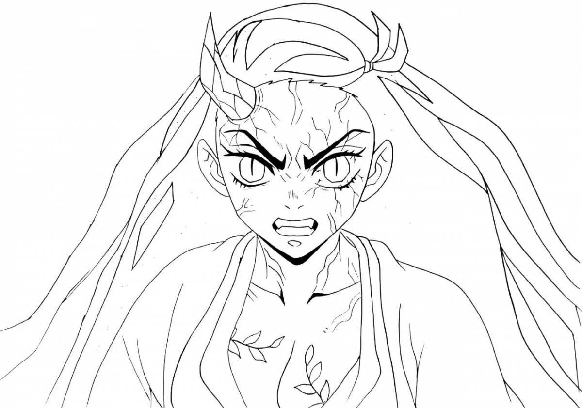 Great demon slayer coloring page