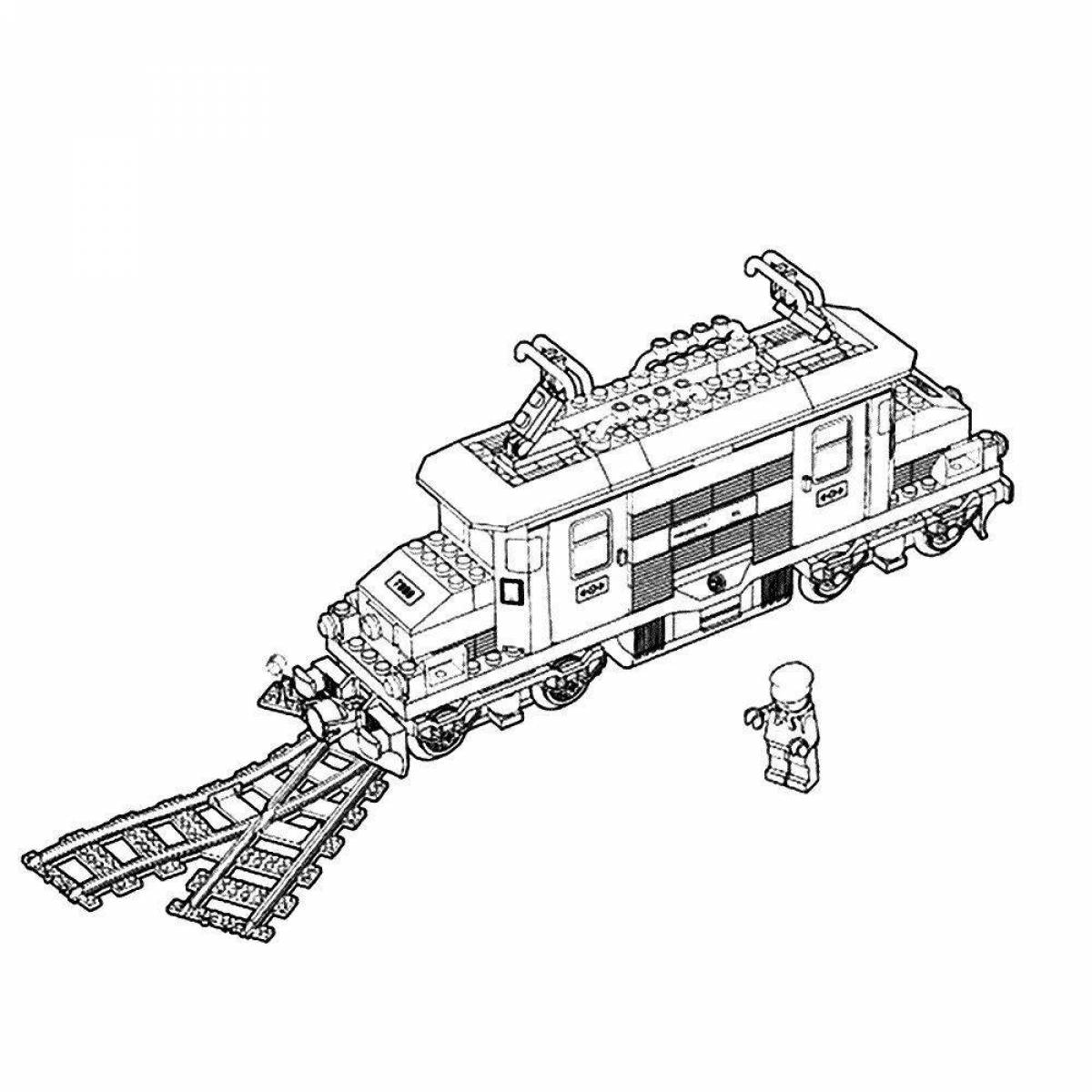 Ghost train coloring book