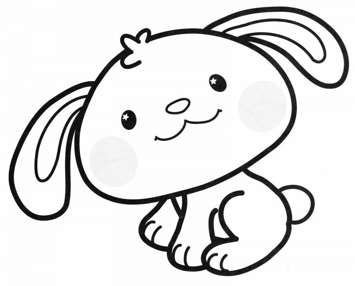 Coloring live little rabbit