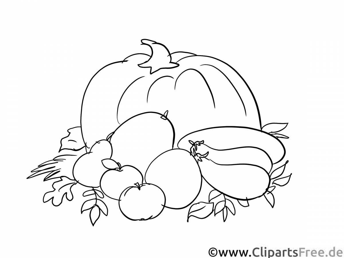 Coloring page wild vegetables