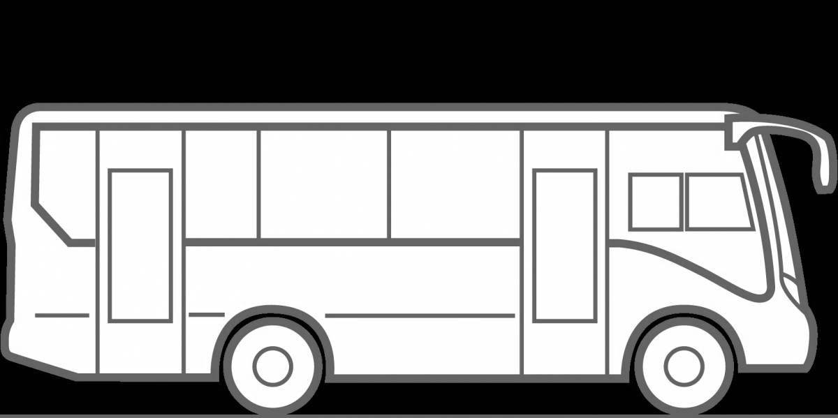 Coloring page gorgeous bus