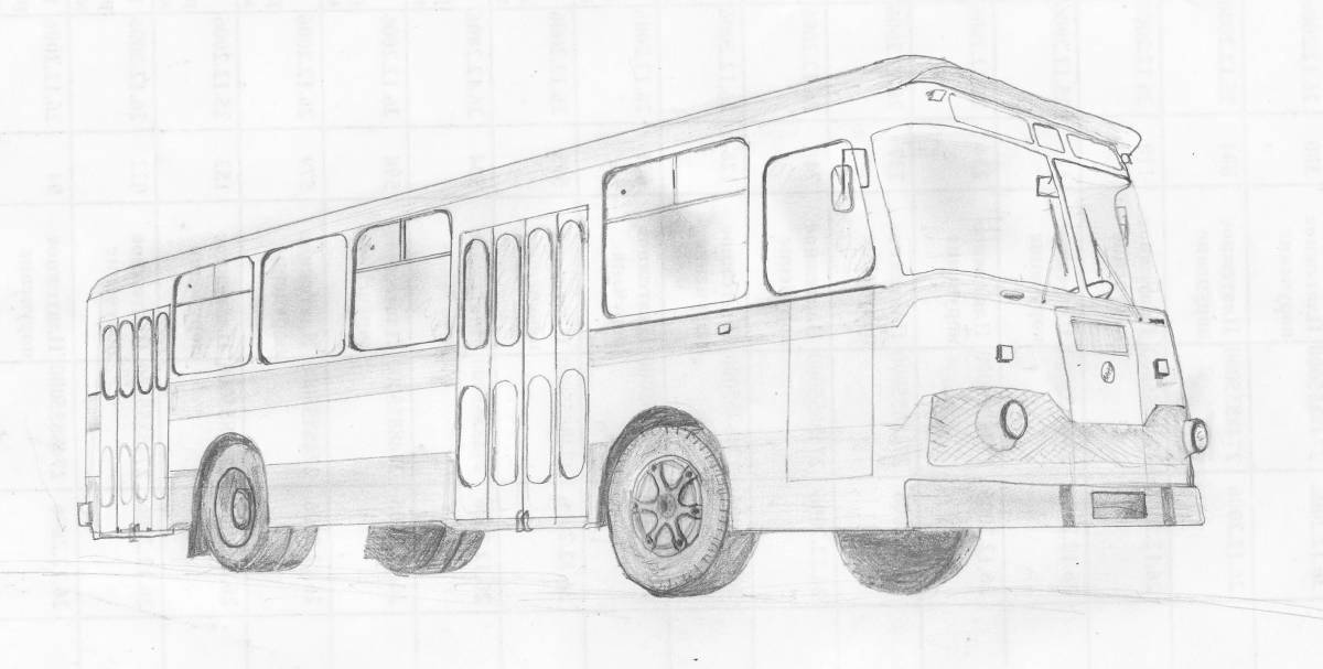 Pazik awesome bus coloring book
