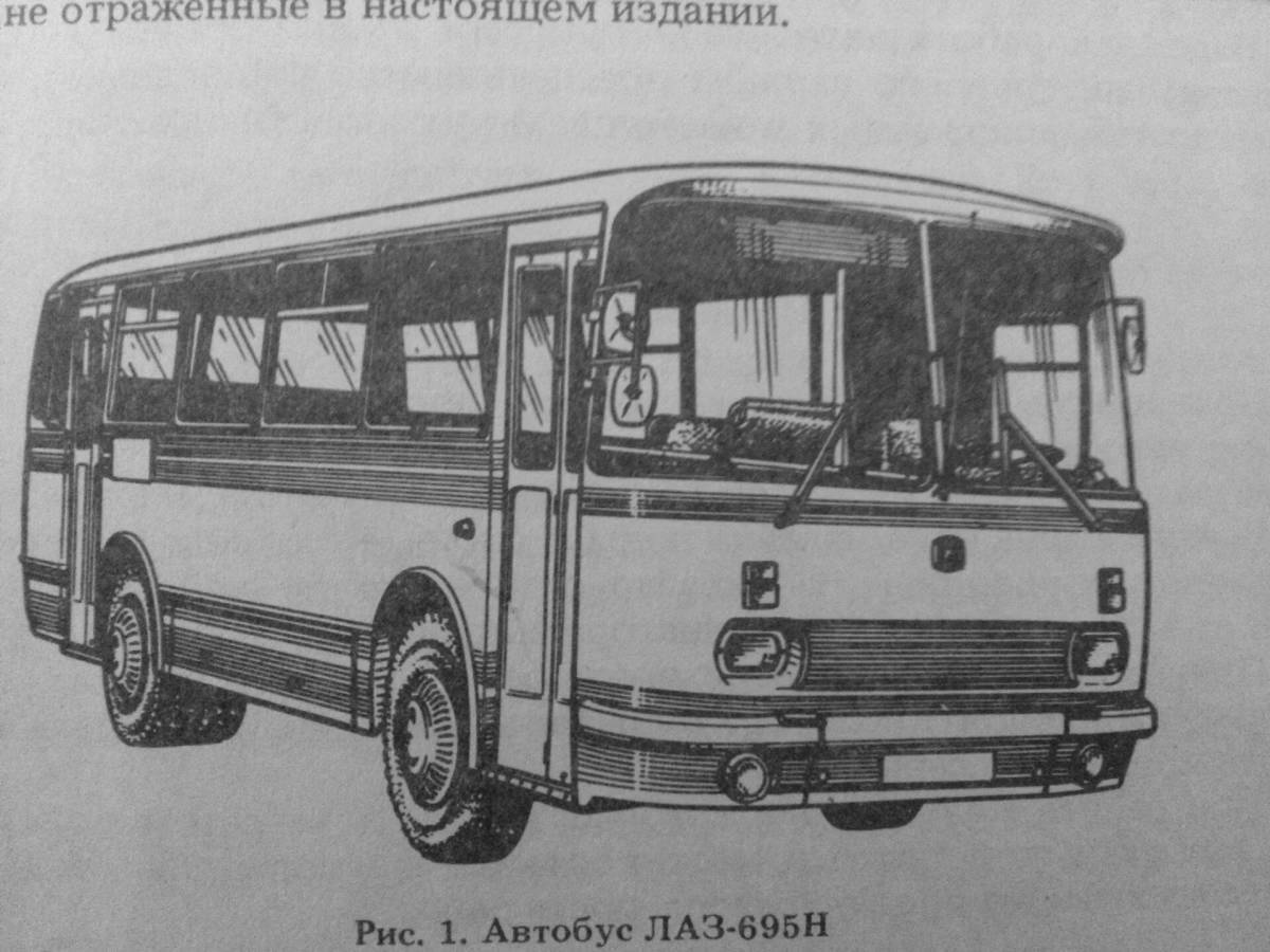 Lovely pazik bus coloring page