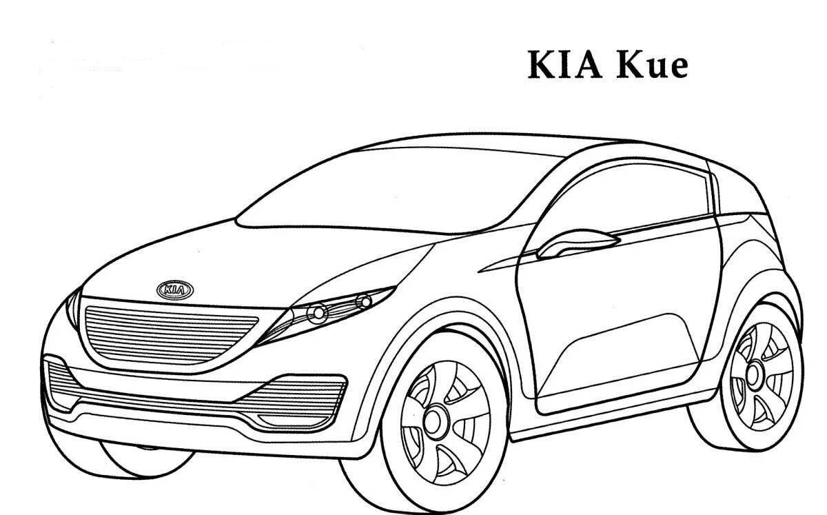 Очаровательная раскраска kia k5