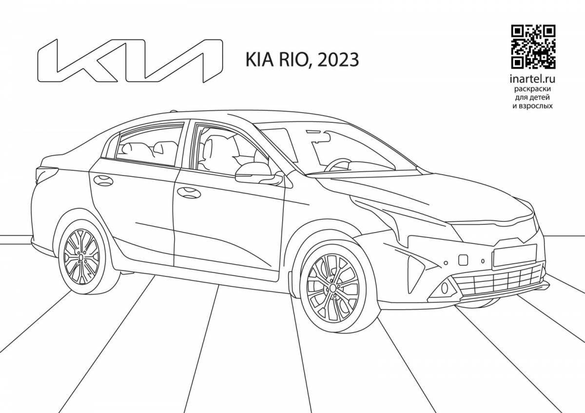 Инновационная раскраска kia k5