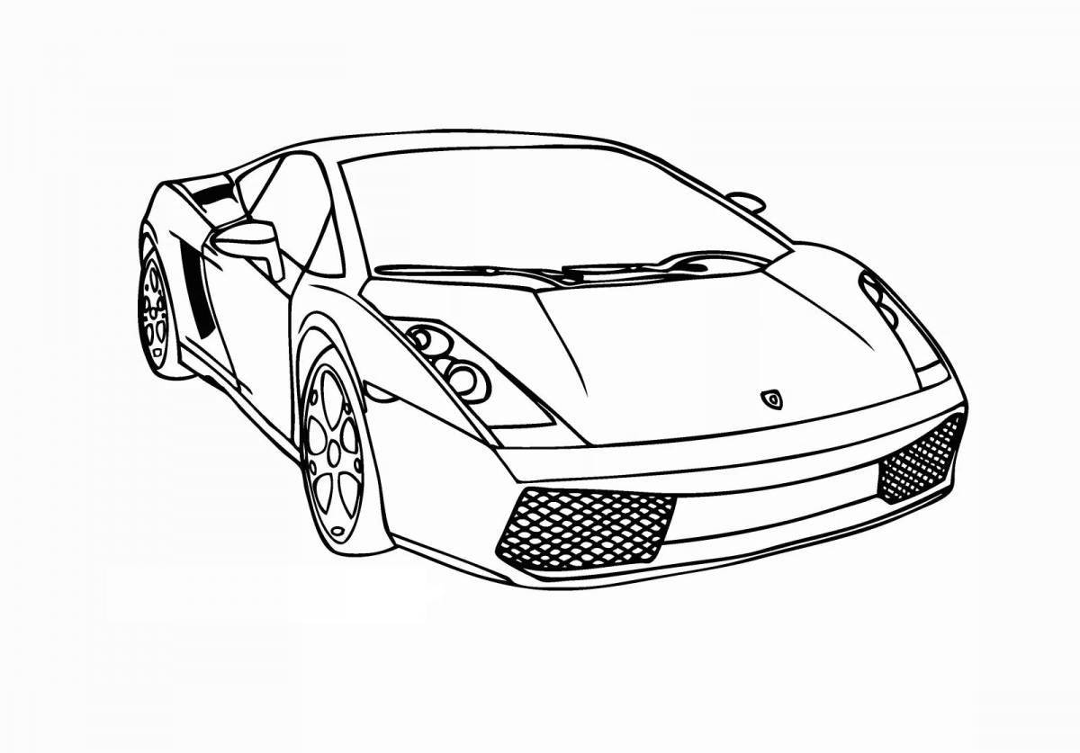 Colouring with amazing car speed