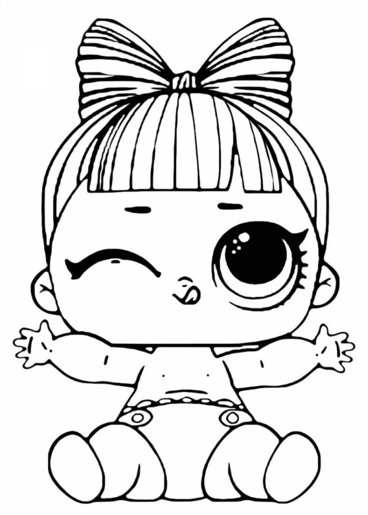 Photo Amazing coloring dolls