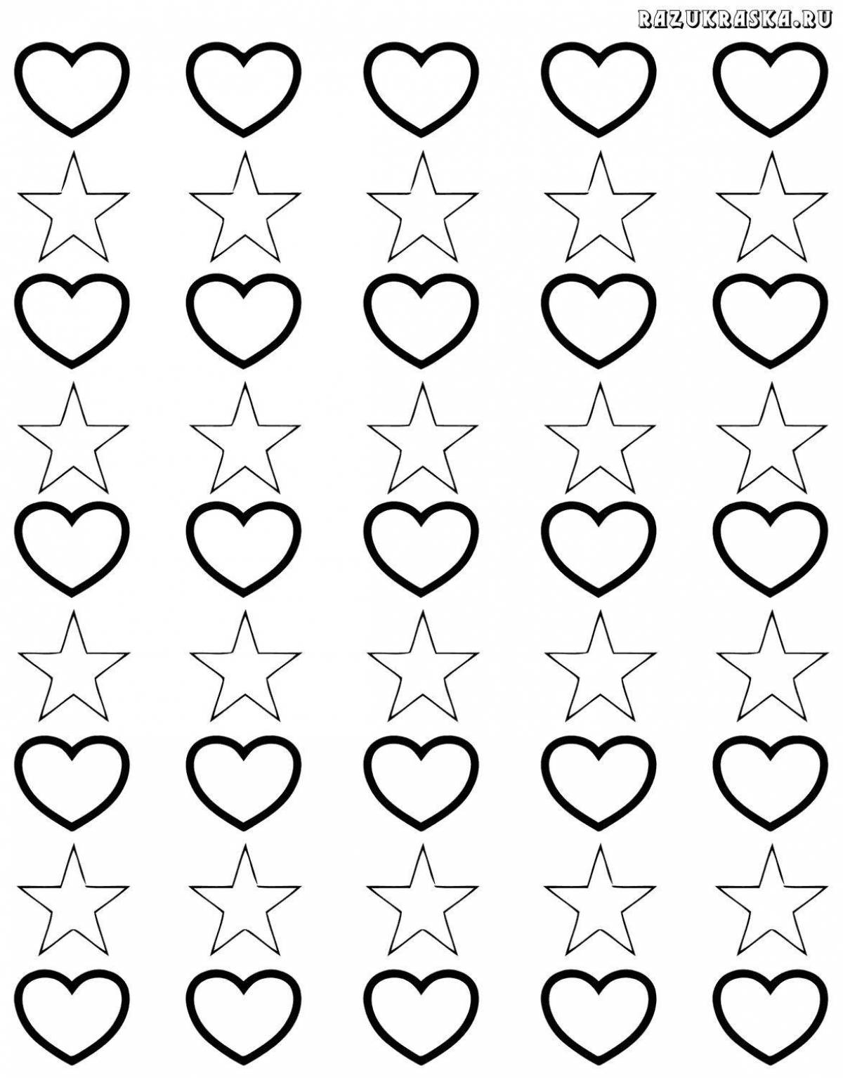 Photo Adorable little heart coloring page