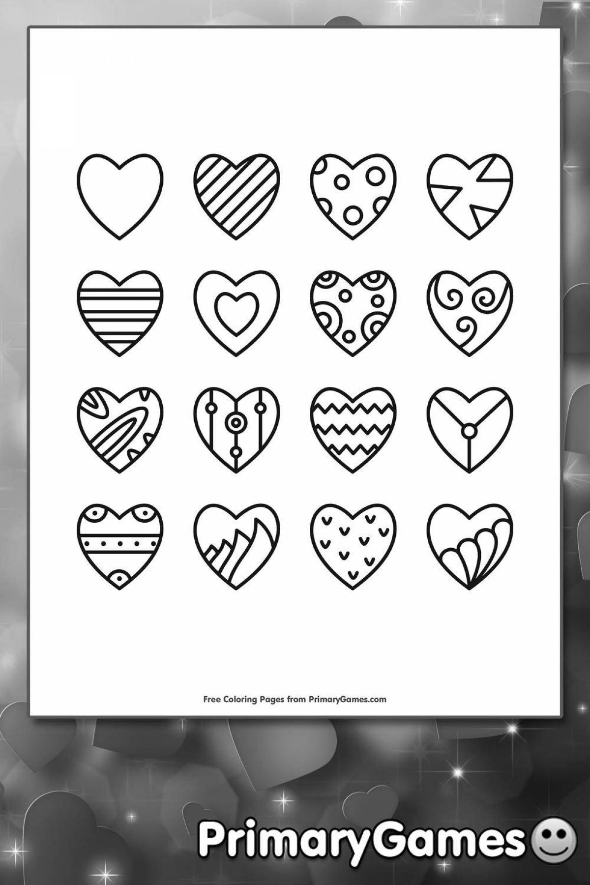 Joyful little heart coloring book