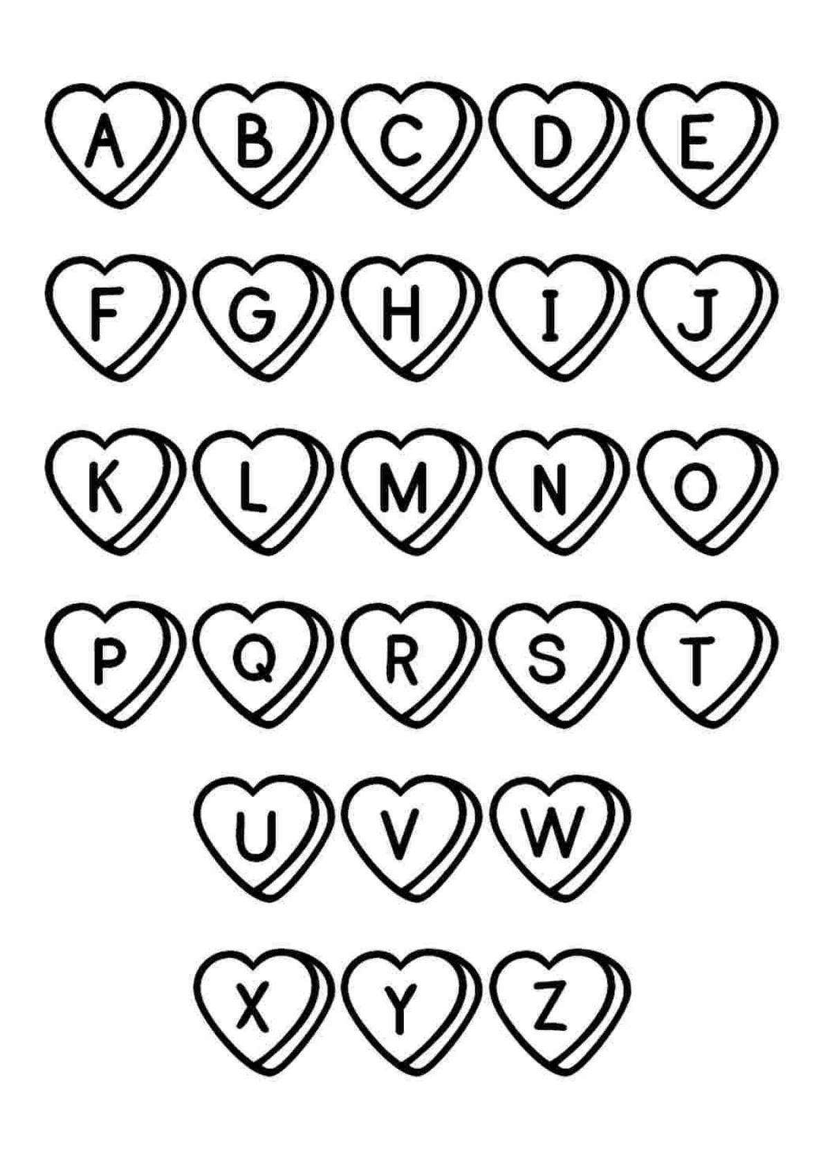 Cheerful little heart coloring book