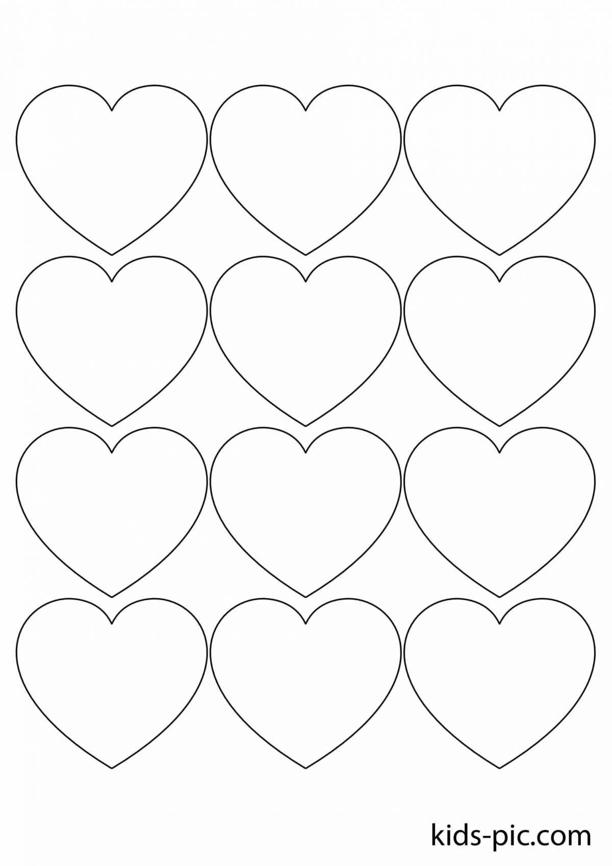 Exquisite little heart coloring book