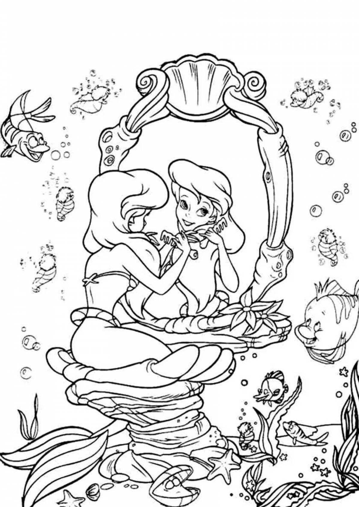 Disney the little mermaid coloring book