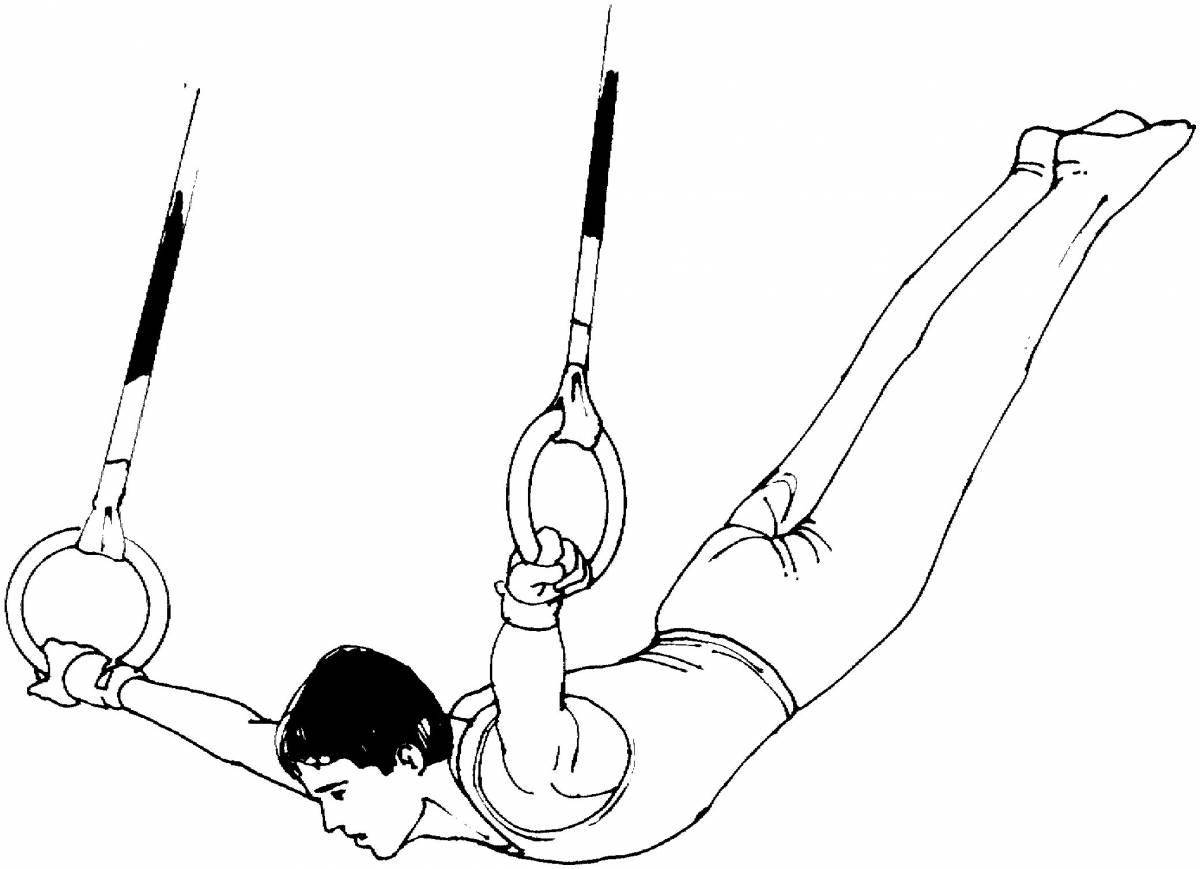 Coloring playful gymnastics