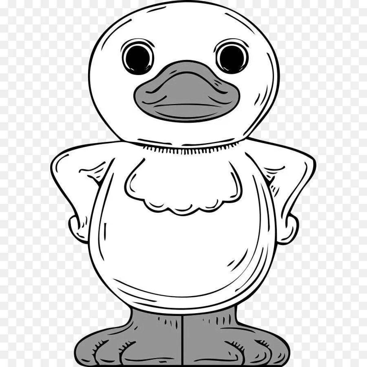 Duck coloring page