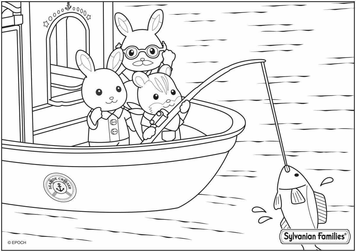 Sylvanian families amazing coloring pages