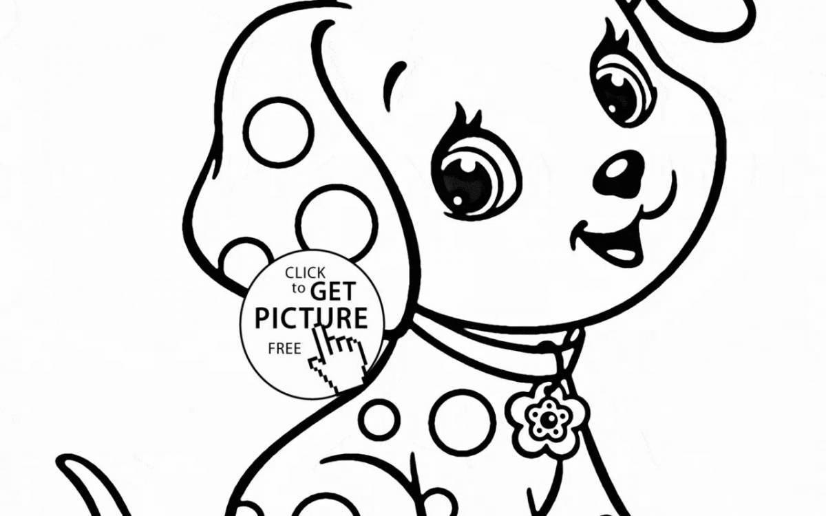 Great dog coloring book