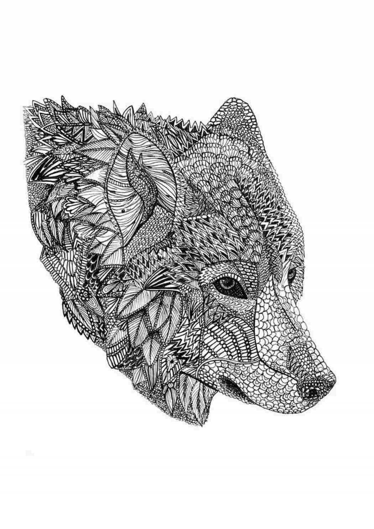 Complex of noble wolf colorings