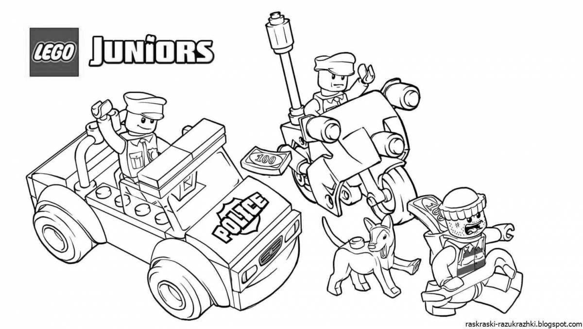 Color madness lego coloring page