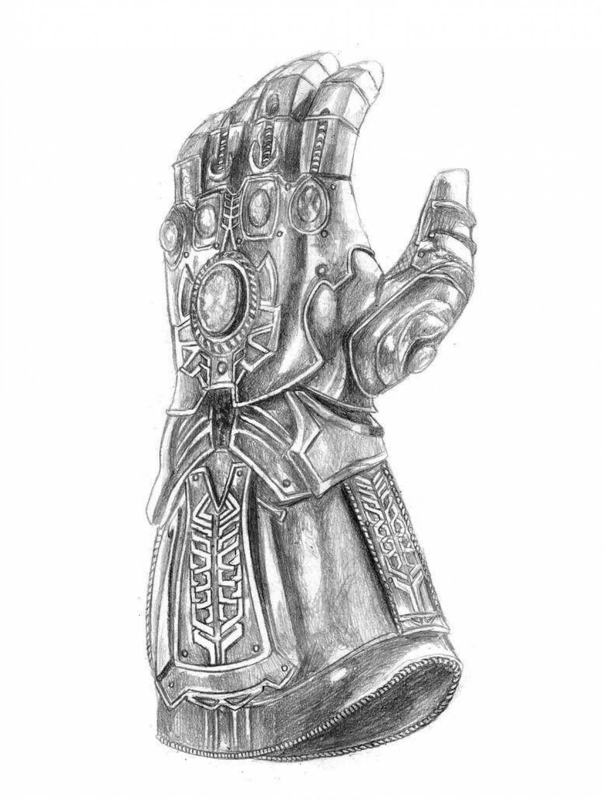 Infinity Gauntlet coloring page
