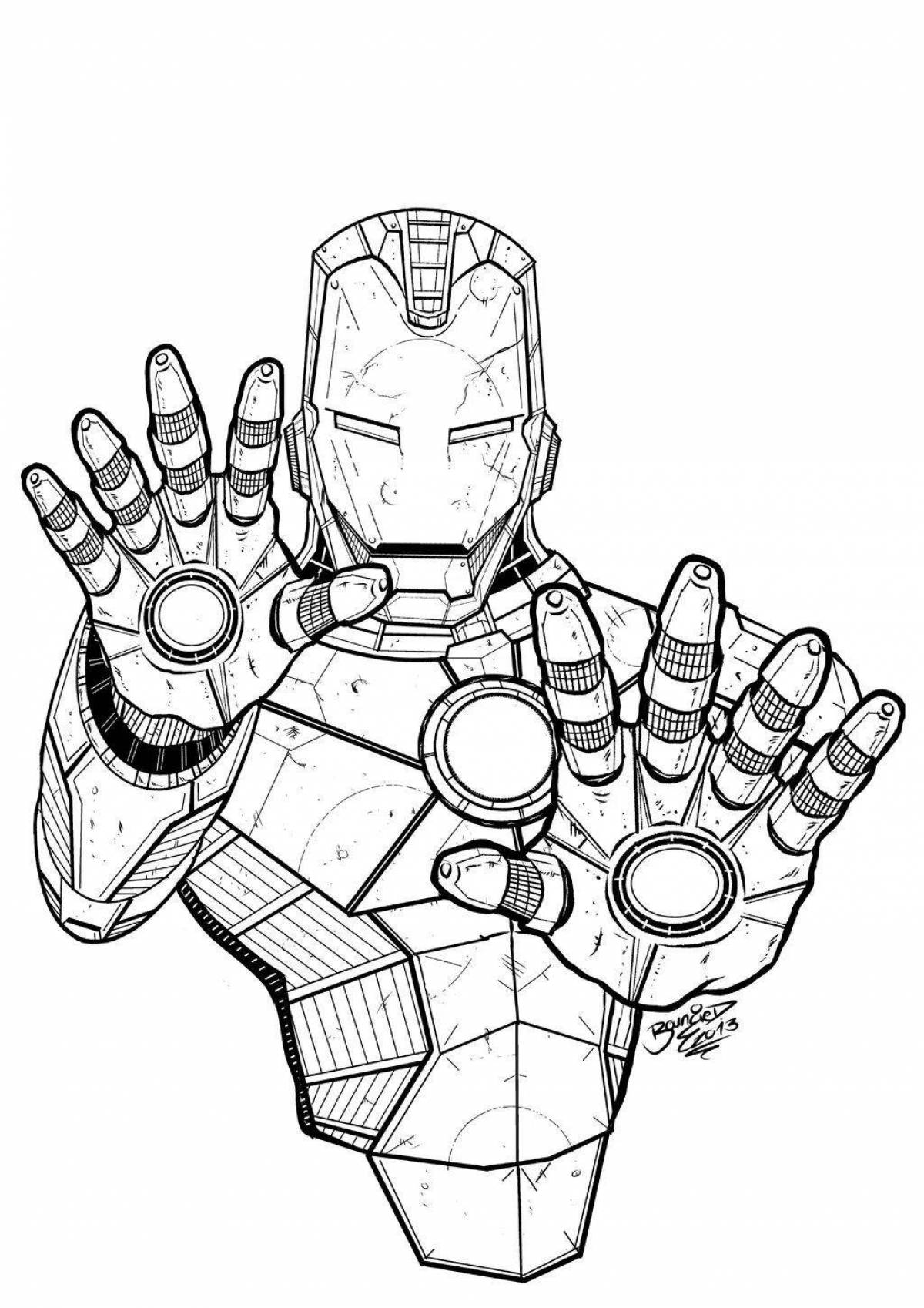 Infinity Gauntlet Dazzling Coloring Page