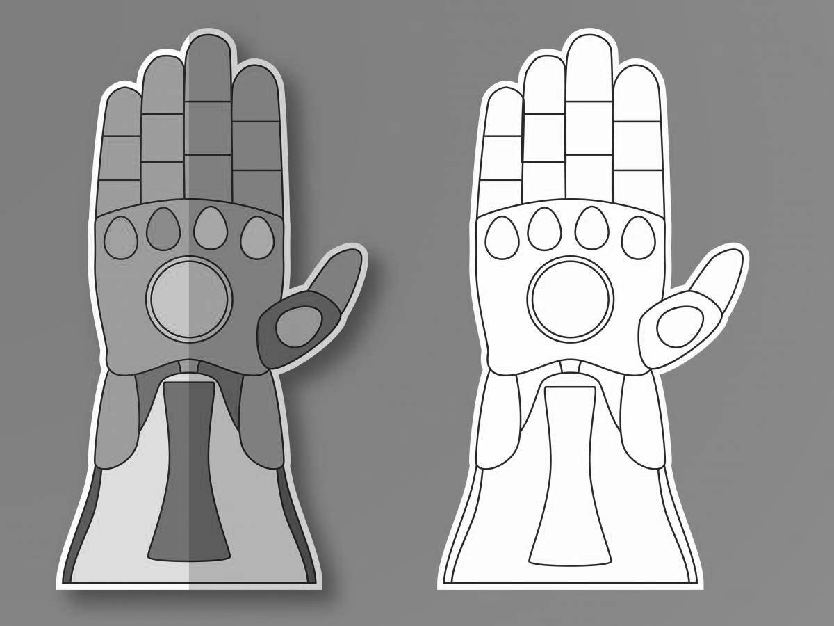 Glove of Infinity Wonderful Coloring Page