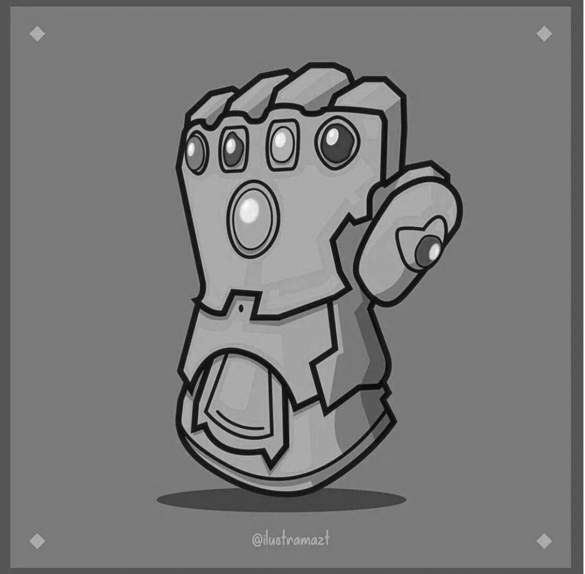 Adorable Infinity Gauntlet Coloring Page