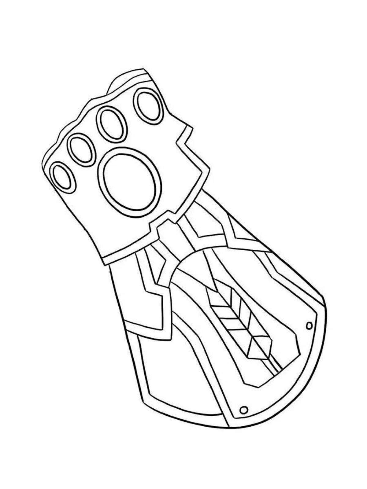 Palatial coloring page infinity gauntlet
