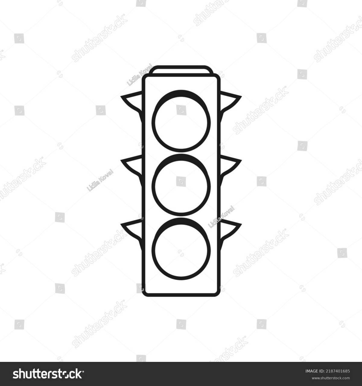 Impressive traffic light with siren