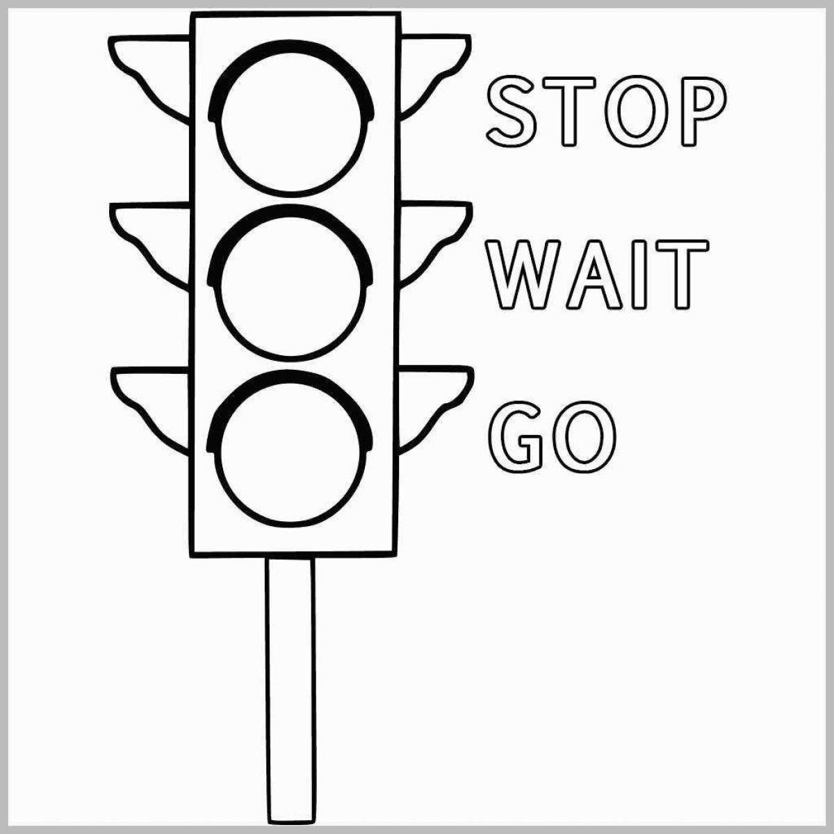Magic traffic light with siren