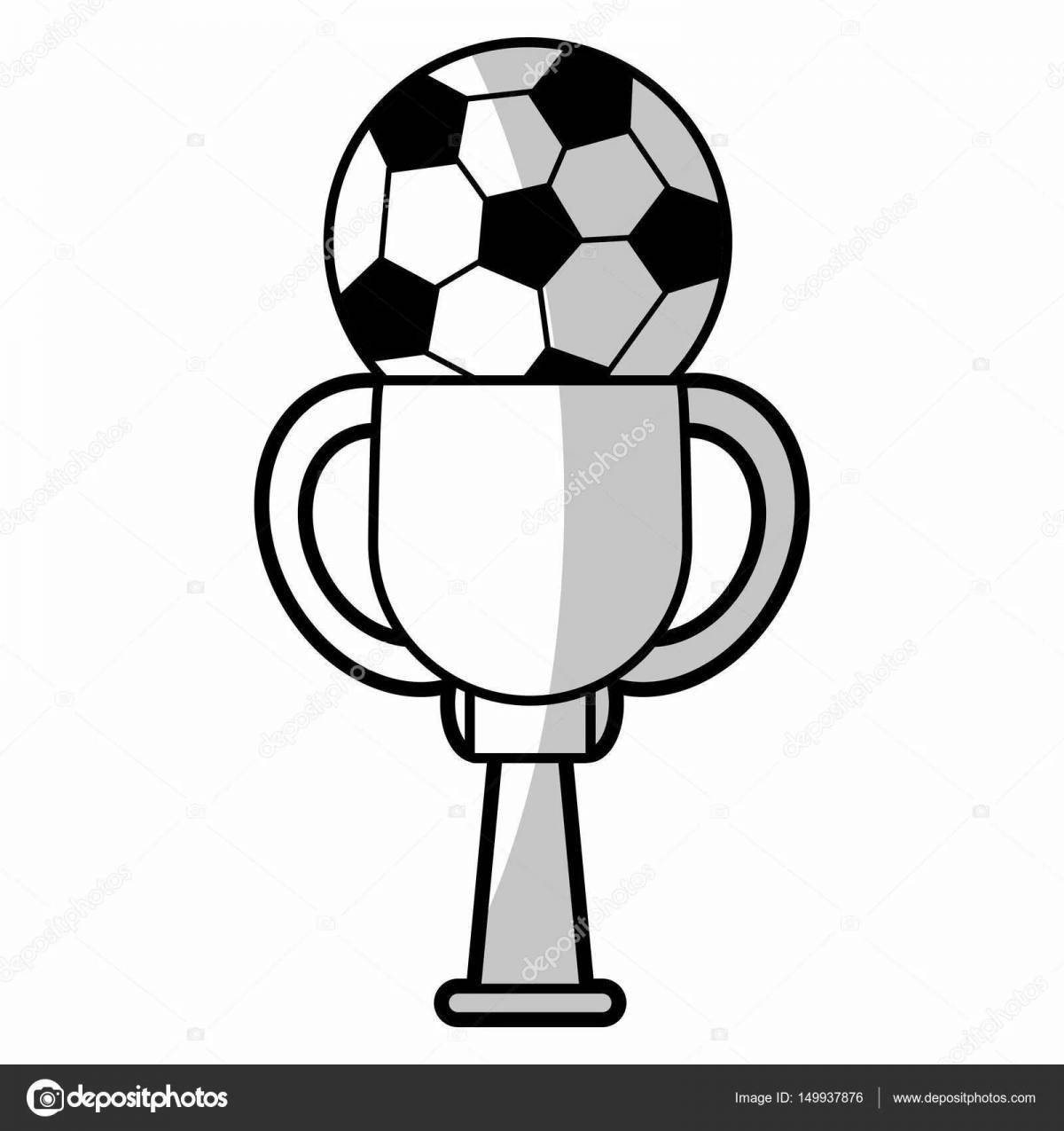 Football World Cup coloring page