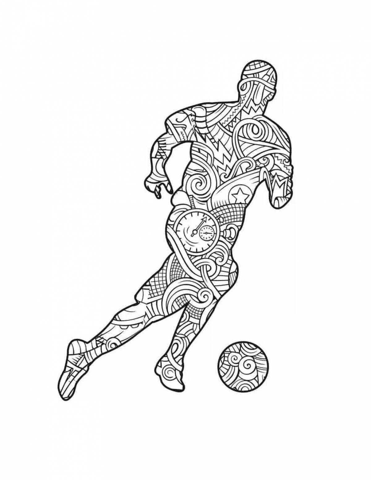Playful world cup coloring page