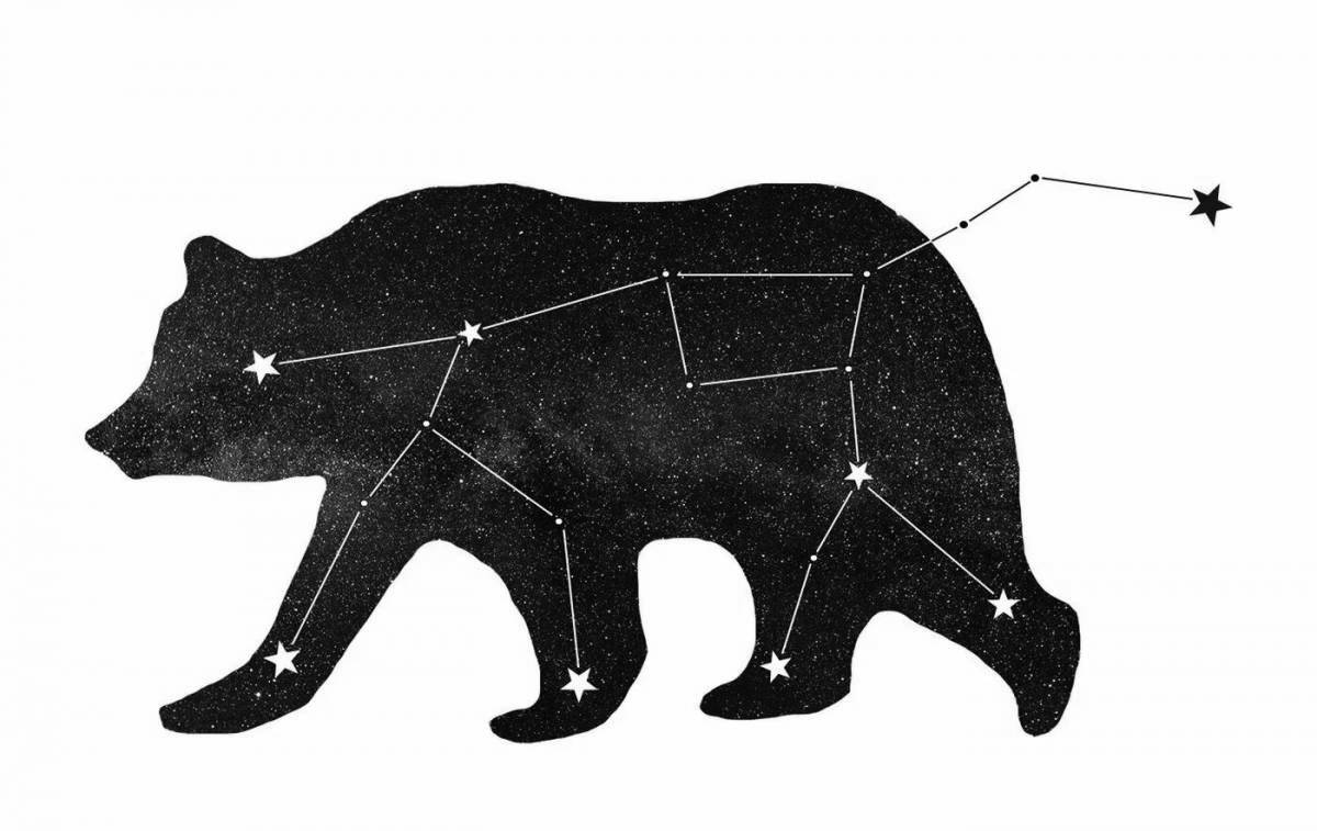 Photo Bright Ursa Minor Coloring Page