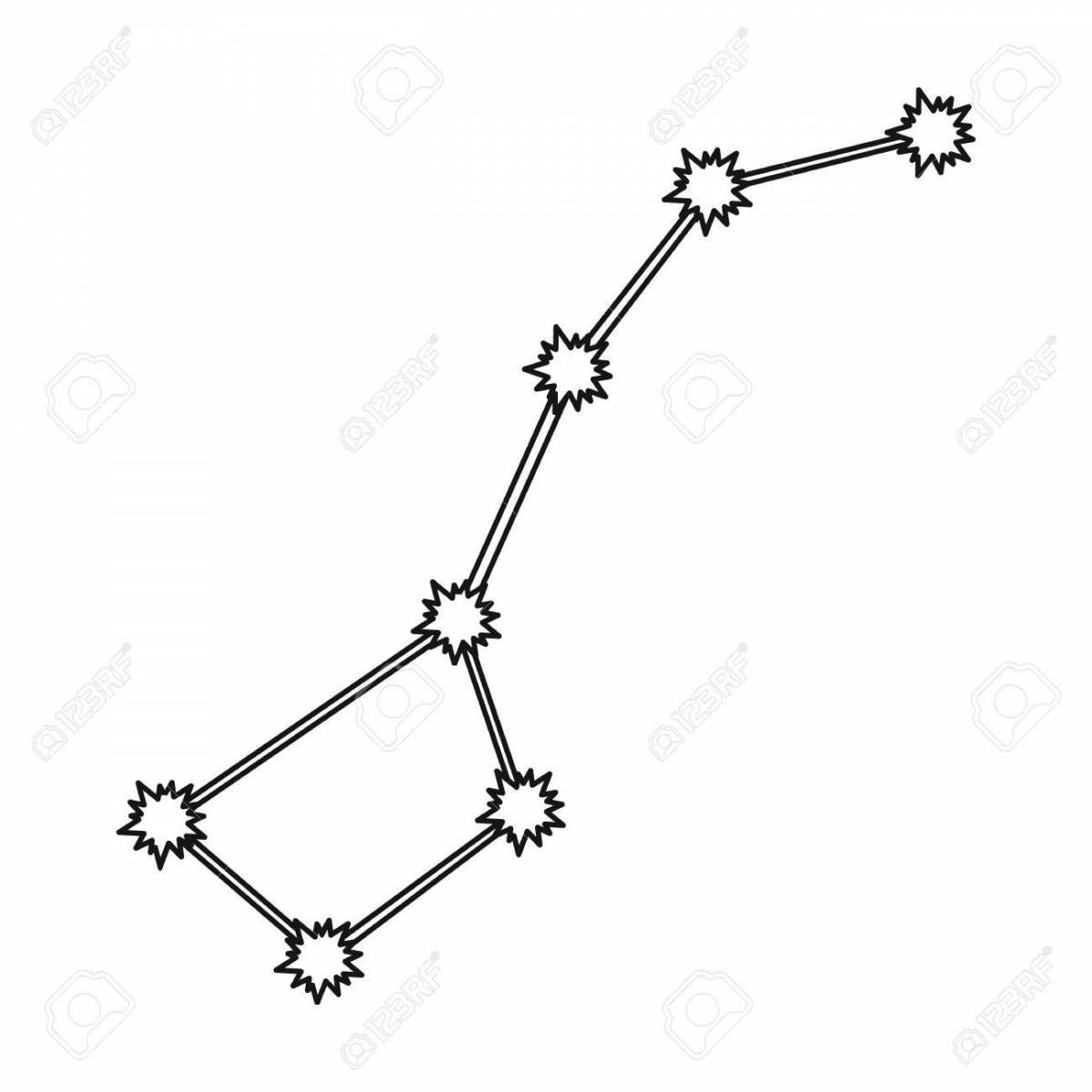 Таинственная малая медведица раскраска