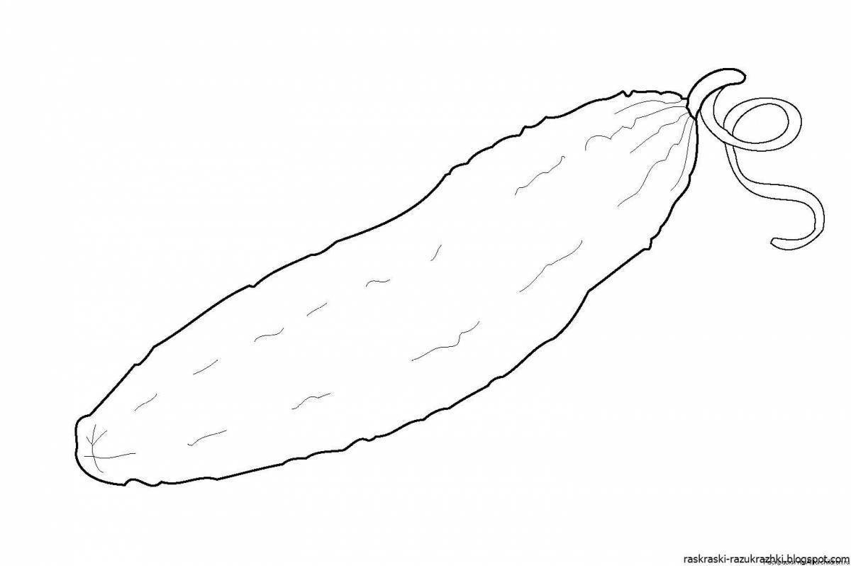 Cucumber tomato coloring page