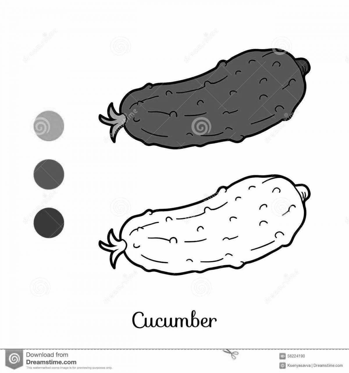 Потрясающая страница раскраски помидоров и огурцов