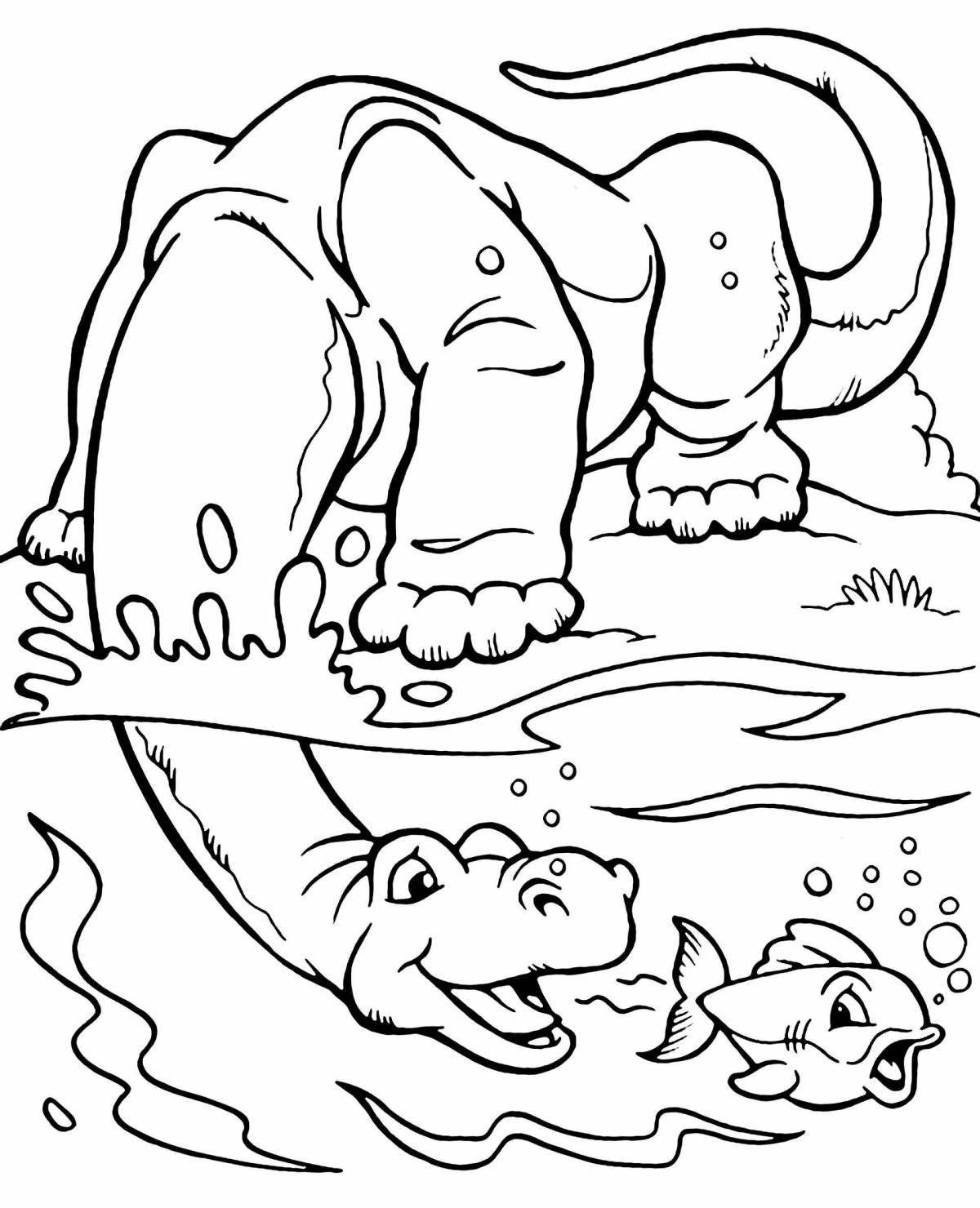 Amazing dinosaur coloring pages