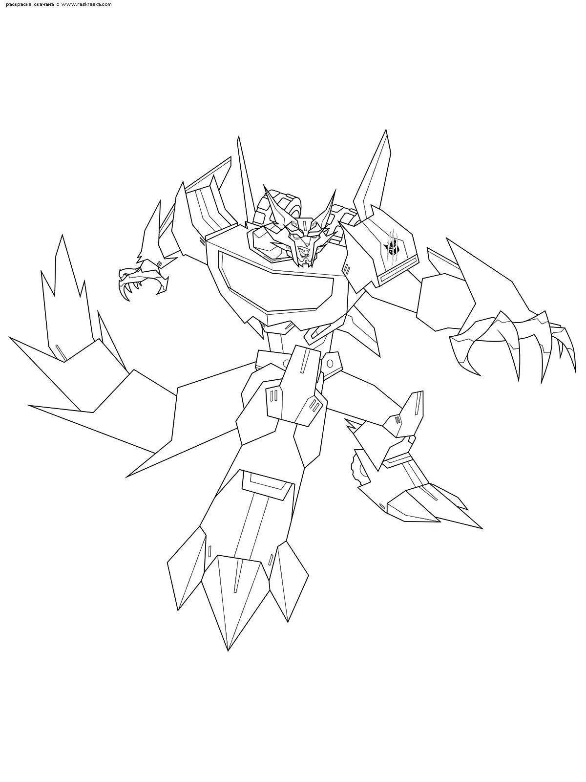 Decepticon transformers bold coloring pages