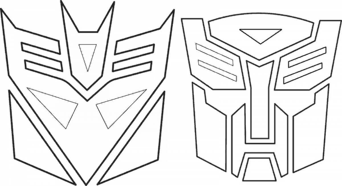 Decepticon transformers dynamic coloring pages
