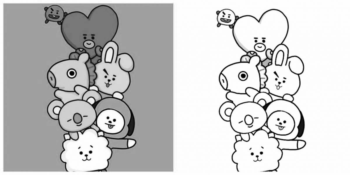 Fun toys bts coloring