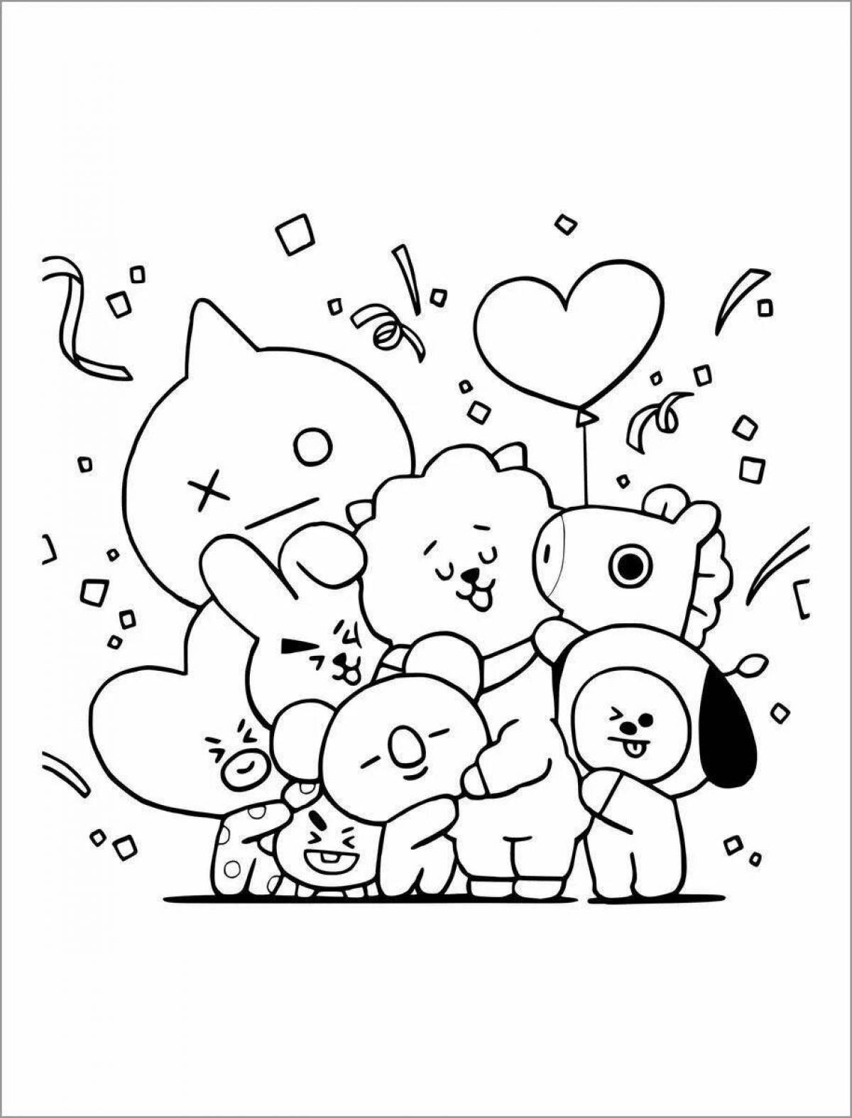 Amazing toys bts coloring book