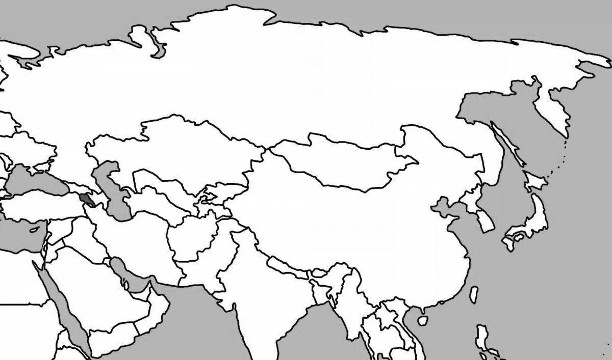 Карты стран раскраски. Раскраска Азия. Карта Азии разукрашка. Карта Азии раскрасить. Карта Азии для распечатки.