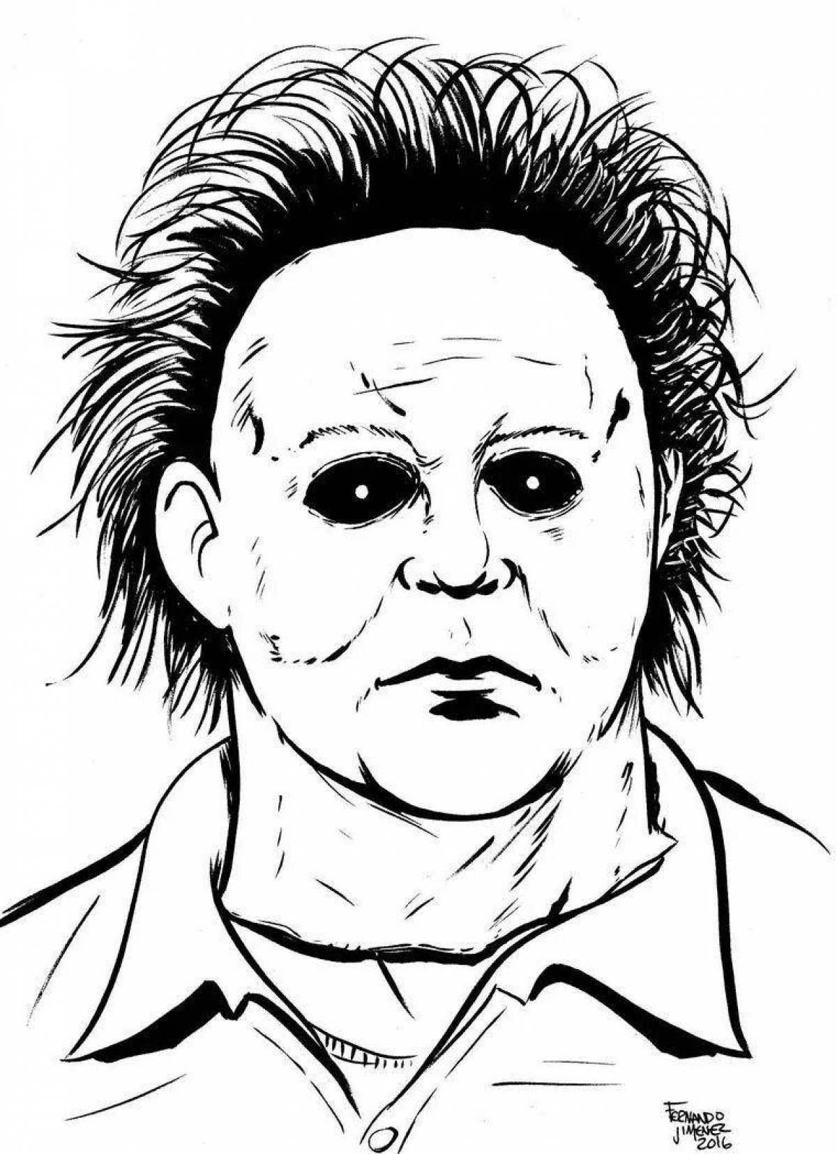 Disgusting michael myers coloring book